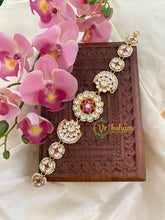 Precious Jadau Kundan Bridal Sheeshphool-Green White-J505